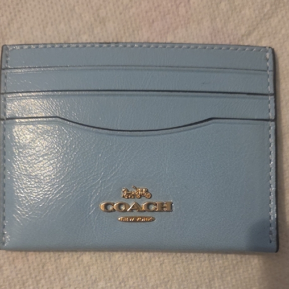 Coach Blue Card Holder - Picture 3 of 5